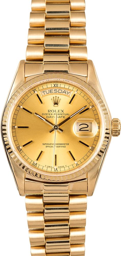 18k gold rolex president day-date|Rolex presidential day date 40mm.